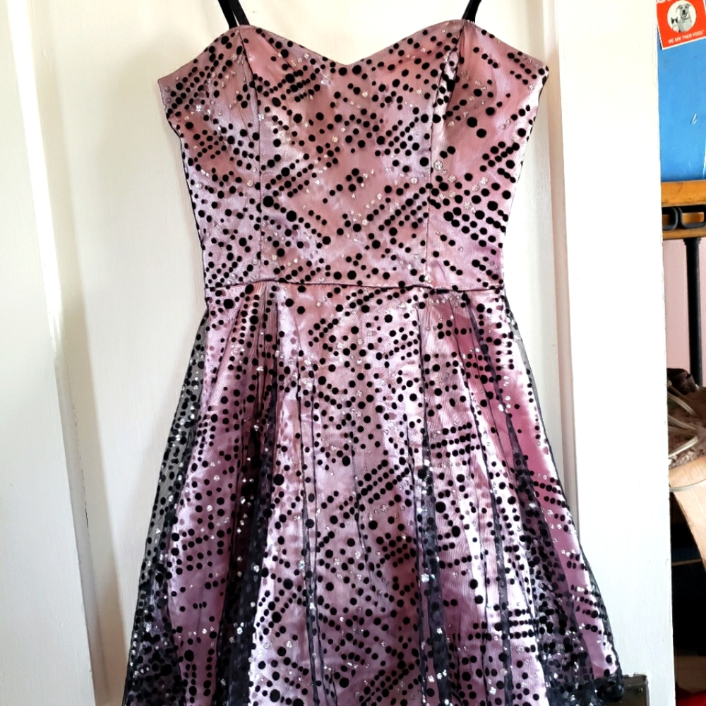 Masquerade short prom dress